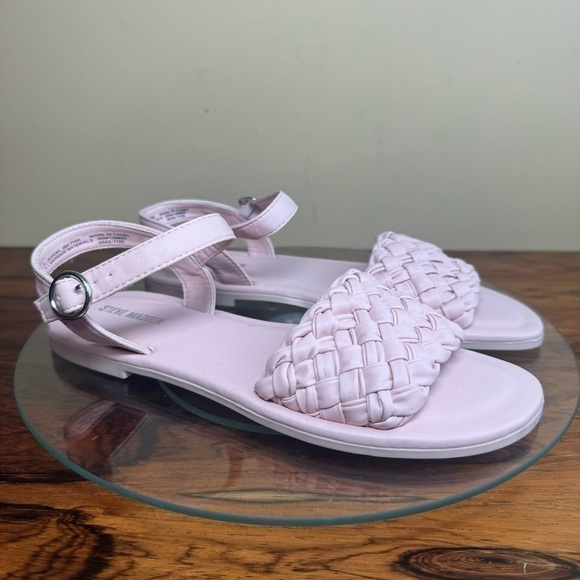 STEVE MADDEN Kids' Karina Braided Sandal In Pink - Picture 5 of 15